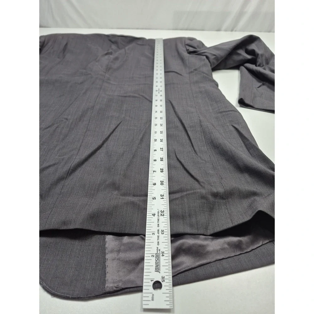 Zanieri Suit Mens 50 Long Gray Wool 2 Piece 44x36 Super 100s Reda Italy NWT FLAW